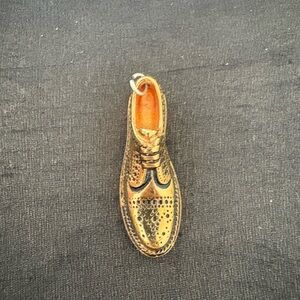 Gold Men's Dress Shoe Pendant